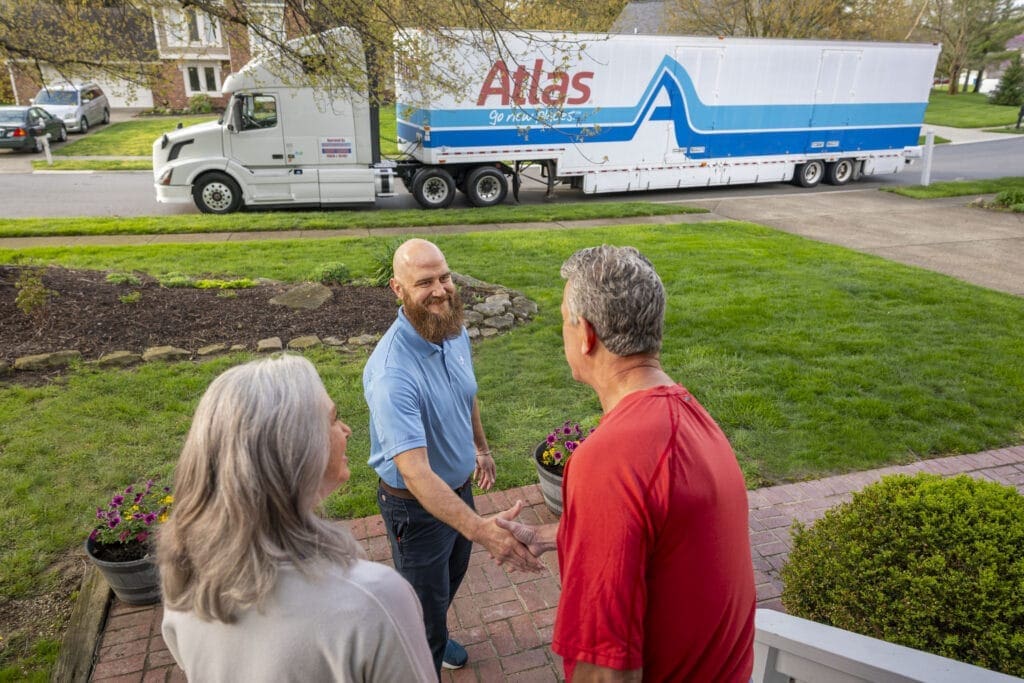 Moving companies in Evansville – Shetler Moving team in downtown Evansville